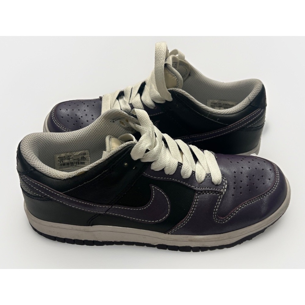 NIKE Dunk Low 2009 Vintage Women's Sneakers Size 6.5 Purple Black  317813-552